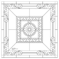 Square Panel Drawing Square Panel Design 050 | Action Bevel