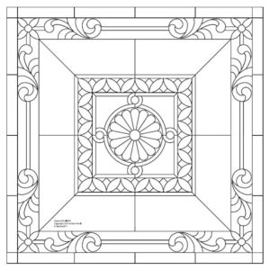 Stained Glass Square Panel Patterns | Action Bevel