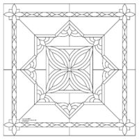 Stained Glass Square Panel Patterns | Action Bevel